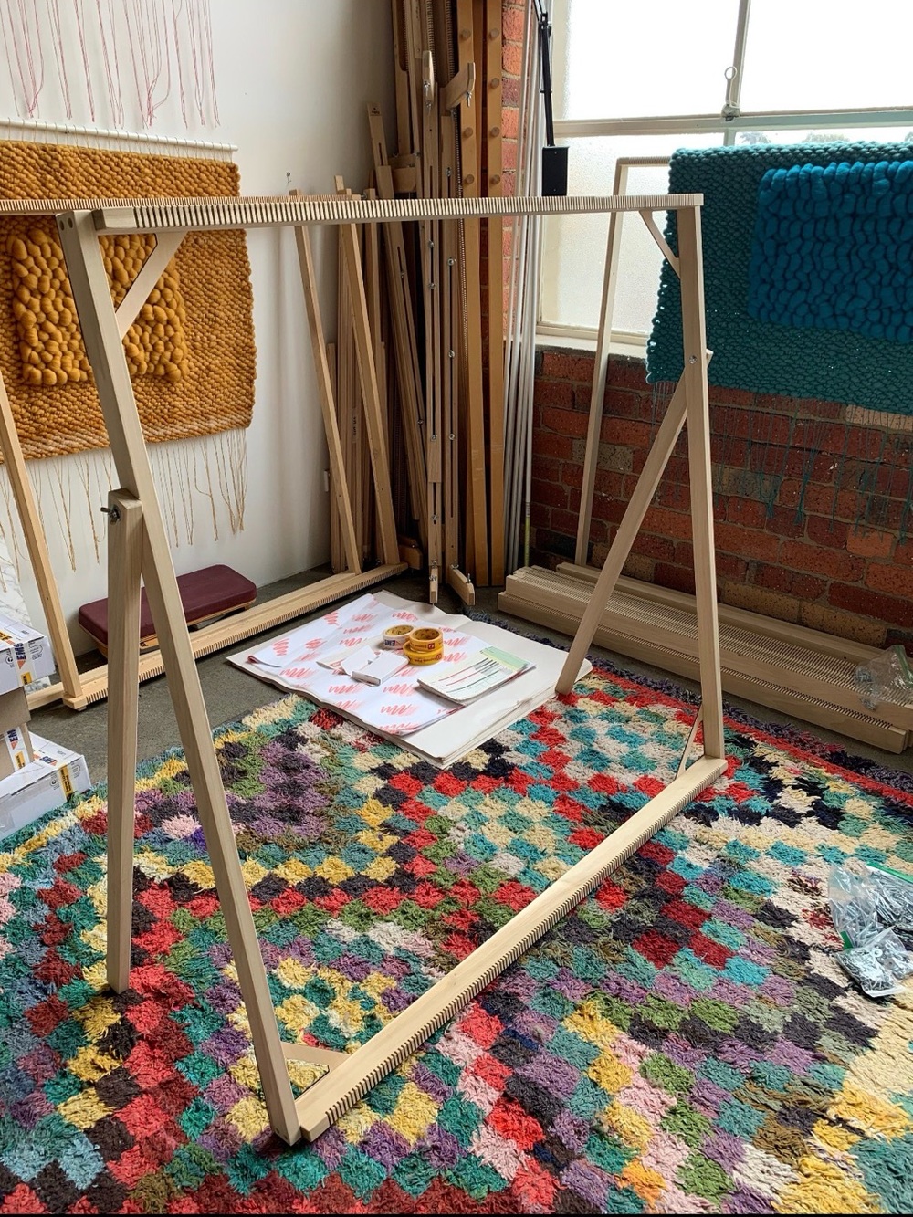 Extra Large Weaving Loom – Adjustable Wood Frame